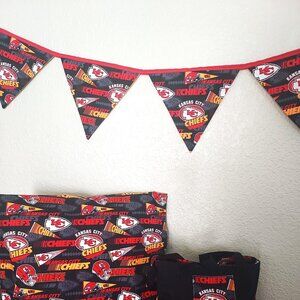 Kansas City Chiefs Fabric Banner: Reusable Football Party Garland